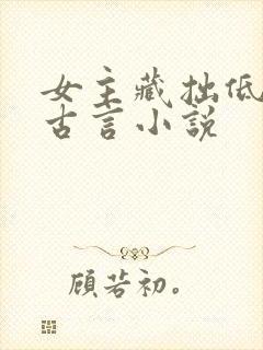 女主藏拙低调的古言小说