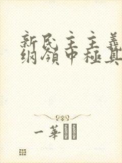 新民主主义经济纲领中极具特色的内容