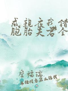 成亲夜我错认双胞胎夫君全文免费阅读