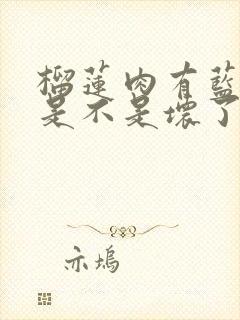 榴莲肉有蓝色的是不是坏了