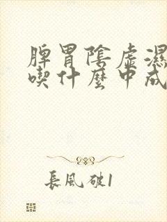 脾胃阴虚湿气重吃什么中成药