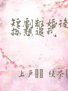 短剧离婚后前夫总想追我