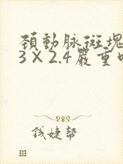 颈动脉斑块9.3×2.4严重吗