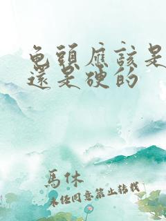 龟头应该是软的还是硬的