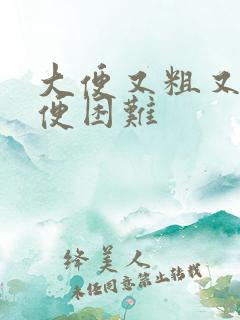 大便又粗又硬排便困难