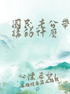 国民老公带回家讲的什么