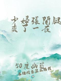 少妇张开腿让我爽了一夜