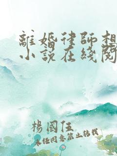 离婚律师想离婚小说在线阅读