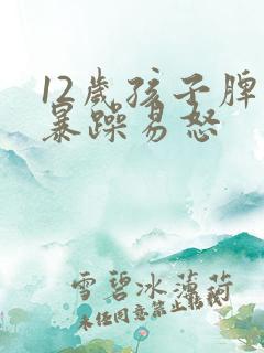 12岁孩子脾气暴躁易怒