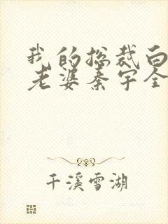 我的总裁白富美老婆秦宇全本免费下载