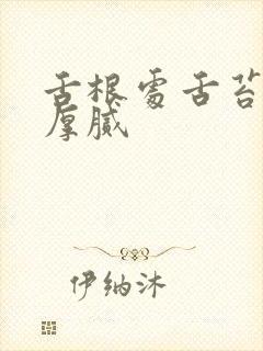 舌根处舌苔发黄厚腻