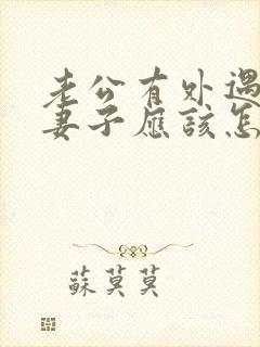 老公有外遇了,妻子应该怎么办