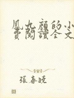 凤九颜的小说免费阅读全文无弹窗