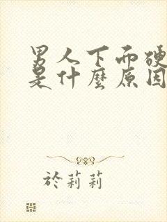 男人下面硬不了是什么原因