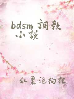 bdsm 调教 小说