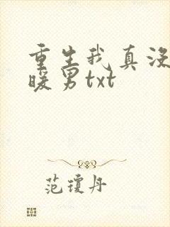 重生我真没想当暖男txt