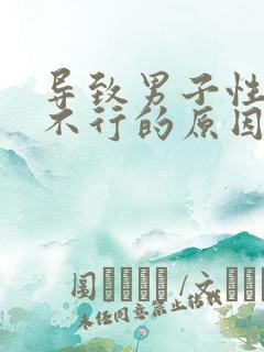 导致男子性功能不行的原因