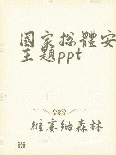 国家总体安全观主题ppt