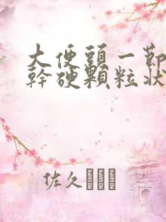 大便头一节黑色干硬颗粒状