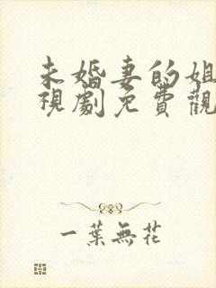 未婚妻的姐姐电视剧免费观看