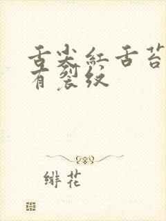 舌尖红舌苔黄腻有裂纹