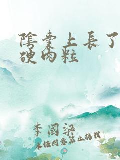 阴囊上长了几个硬肉粒