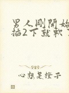 男人刚开始硬的插2下就软了