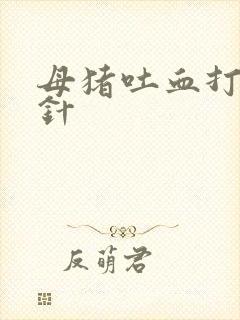 母猪吐血打什么针