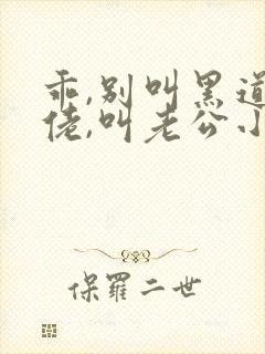 乖,别叫黑道大佬,叫老公小说免费阅读