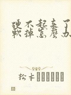 硬不起来了很快软掉怎么办