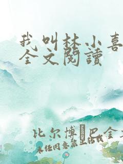 我叫林小喜小说全文阅读