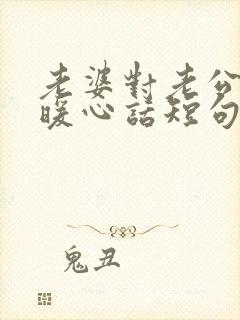 老婆对老公说的暖心话短句