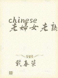 chinese老妇女老熟妇hd