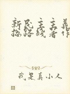 新民主主义革命总路线著作