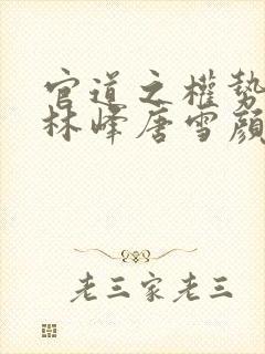 官道之权势滔天林峰唐雪颜