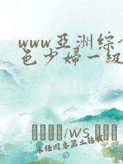 www亚洲综合色少妇一级av