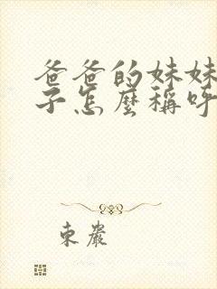 爸爸的妹妹我儿子怎么称呼她