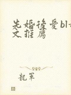 先婚后爱bl甜文推荐