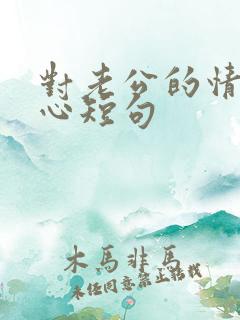 对老公的情话暖心短句