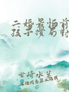 二婚最怕前妻和孩子搅局对付老公