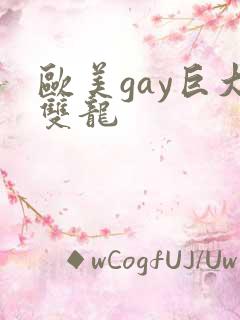 欧美gay巨大双龙
