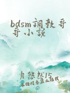 bdsm调教哥哥小说