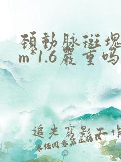 颈动脉斑块3mm*1.6严重吗