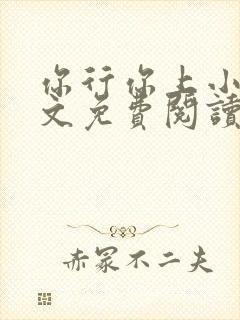 你行你上小说全文免费阅读