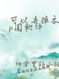 可以去掉衣服的p图软件