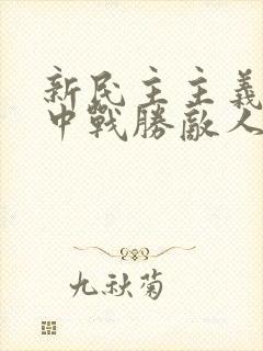 新民主主义革命中战胜敌人的三大法宝是