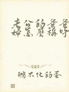 老公的爸爸儿媳妇怎么称呼