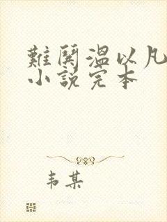 难哄温以凡桑延小说完本