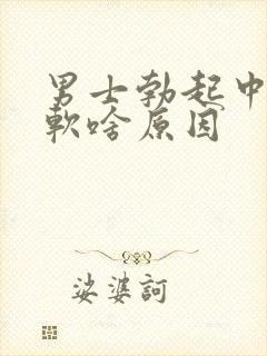 男士勃起中途变软啥原因