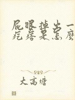 屁眼掉出一个肉疙瘩是怎么回事